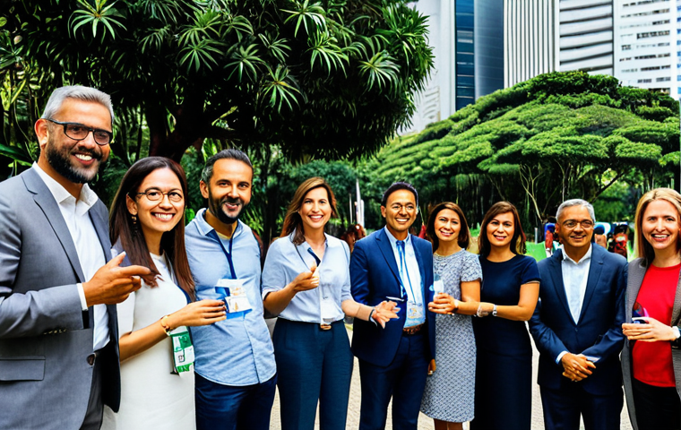 지속가능발전 전문가로서의 인프라와 네트워킹 - Collaborative Networking Event**

"A diverse group of professionals, fully clothed in appropriate bu...