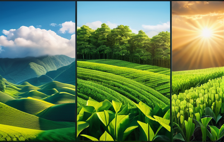 지속가능발전 분야 자격증 종류 - Here are three detailed image prompts for generating images related to sustainable development certi...