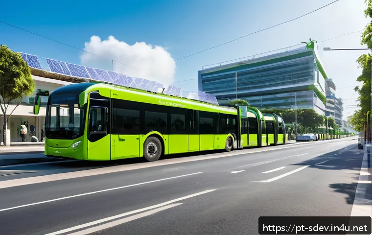 지속가능발전 관련 최신 연구와 트렌드 - A modern Brazilian urban scene showcasing a smart city with integrated green technology: sleek elect...